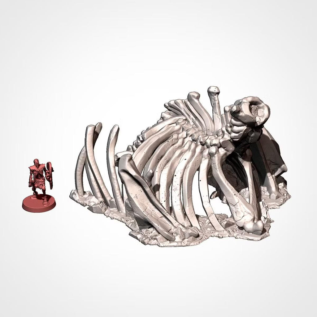 Giant Bone Graveyard Terrain | 28mm 32mm Wargaming | Monster Skeleton & Skull Scenery | 3D Printed Tabletop Terrain