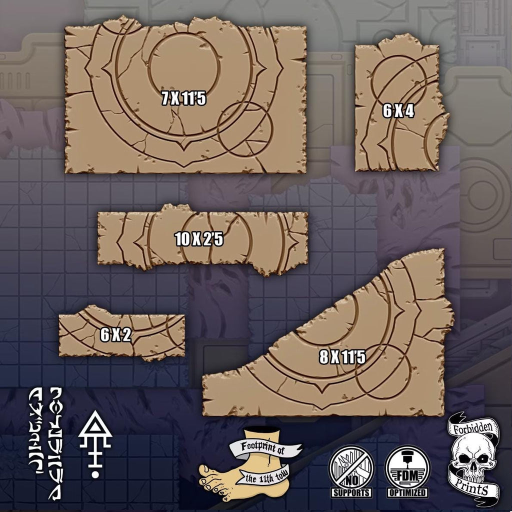 11th EDITION Alien Terrain Layouts *PHYSICAL PRINTS*