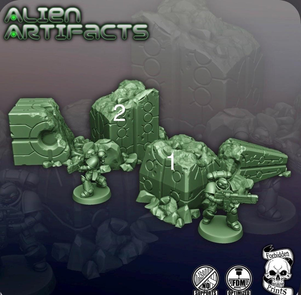 Sc-Fi Alien Artifacts for Wargaming