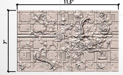 11th EDITION Infected Ruins Terrain Layouts *PHYSICAL PRINTS*