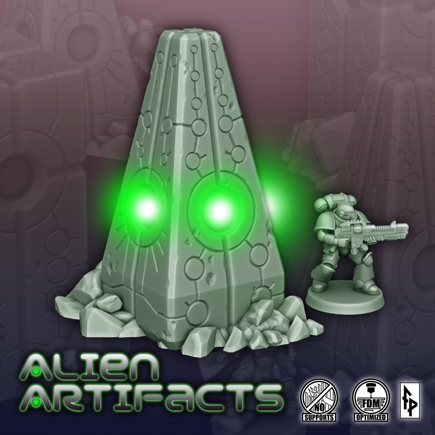 Sc-Fi Alien Artifacts for Wargaming