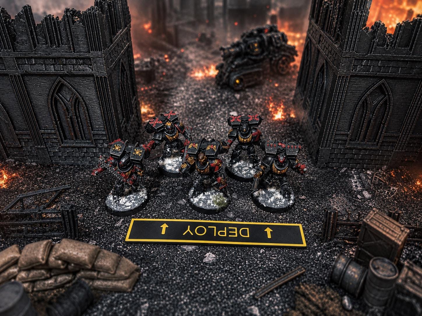 11th Edition Deployment Zone Markers for Tabletop Wargaming | DEPLOY Direction Markers | 3D Printed Gaming Accessory | Multiple Colors