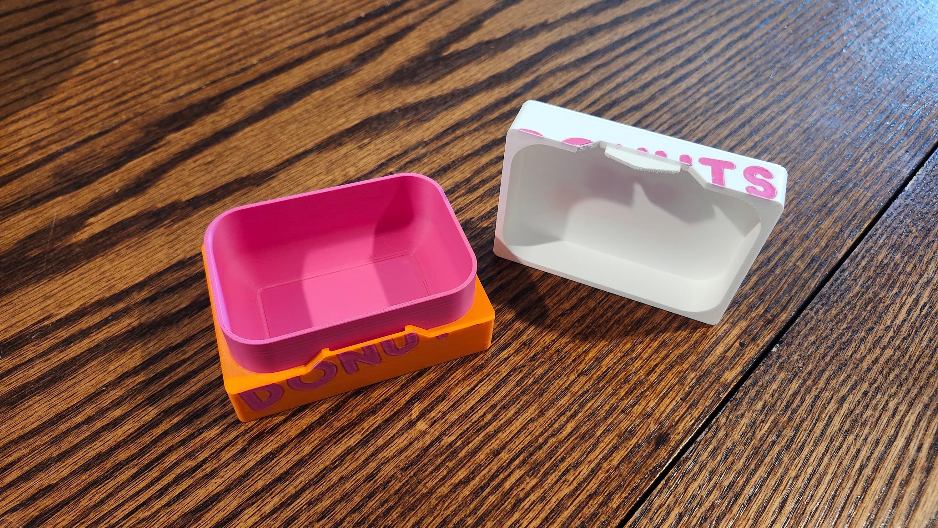 Donut Deck Box with Token Box & Divider | 3D Printed TCG Card Storage | MTG Commander Deck Box | Trading Card Game Accessory