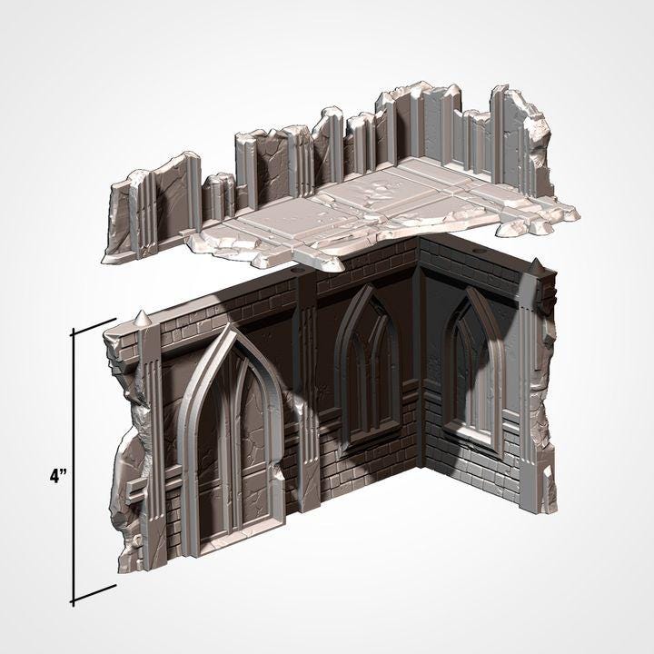 11th EDITION ready  Abandoned City Terrain set  *PHYSICAL PRINTS*